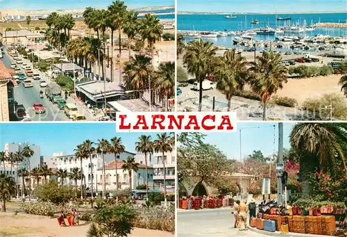 AK / Ansichtskarte Larnaca Strassenpartie Yachthafen Ortsmotive Larnaca