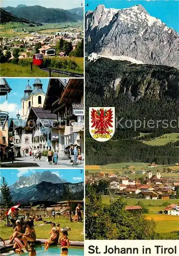AK / Ansichtskarte St_Johann_Tirol Bergbahn Speckbacherstr Erholungszentrum Wilder Kaiser St_Johann_Tirol