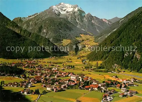 AK / Ansichtskarte Mayrhofen_Zillertal Fliegeraufnahme mit Gruenberg Mayrhofen_Zillertal