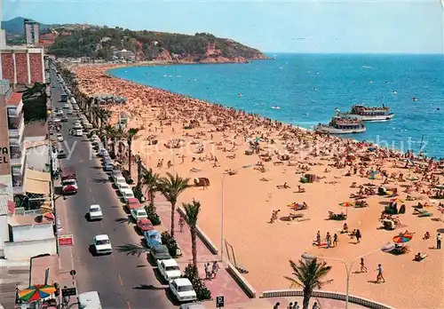 AK / Ansichtskarte Lloret_de_Mar Strand Promenade Fliegeraufnahme Lloret_de_Mar