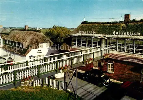 AK / Ansichtskarte Norderhafen Strandcafe Halligblick Restaurant Gaestehaus Norderhafen