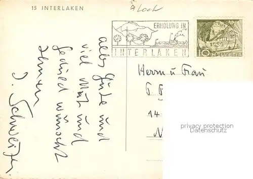 AK / Ansichtskarte Interlaken_BE Bergwelt Interlaken_BE