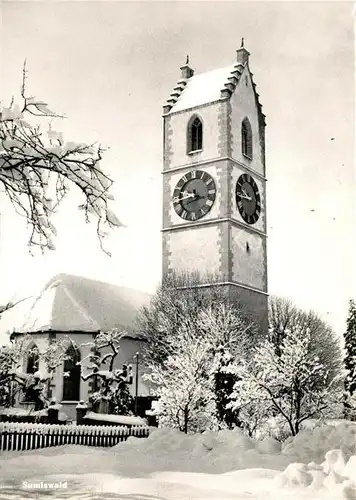 AK / Ansichtskarte Sumiswald Kirche im Winter Sumiswald
