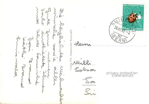 AK / Ansichtskarte Sumiswald Kirche im Winter Sumiswald