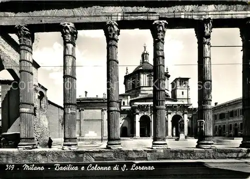 AK / Ansichtskarte Milano Basilica e Colonne di S. Lorenzo Milano