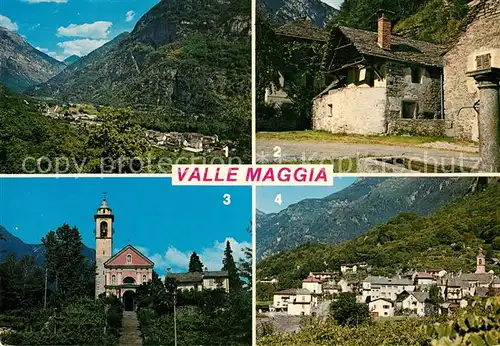 AK / Ansichtskarte Valle_Maggia Fliegeraufnahme Cevio Bignasco Maggia Ginmaglio Valle_Maggia