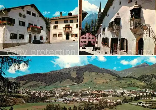 AK / Ansichtskarte Scuol_Tarasp_Vulpera Fliegeraufnahme und Ortspartien Scuol_Tarasp_Vulpera