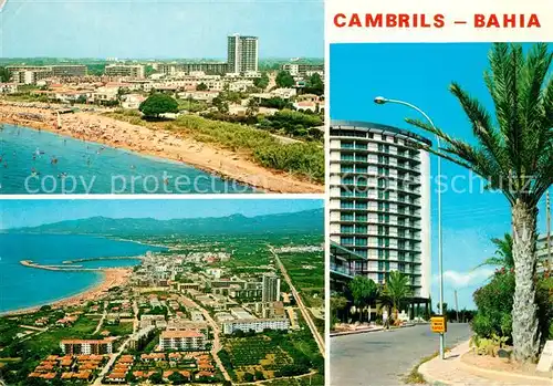 AK / Ansichtskarte Cambrils Fliegeraufnahme mit Strand Bahia Cambrils