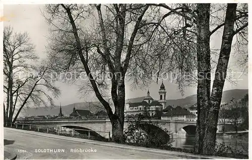 AK / Ansichtskarte Solothurn Roetibruecke Solothurn