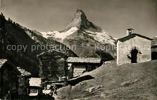 AK / Ansichtskarte Findelen_VS mit Matterhorn Findelen_VS