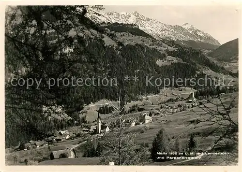 AK / Ansichtskarte Malix mit Lenzerhorn und Parpanerrothorn Malix