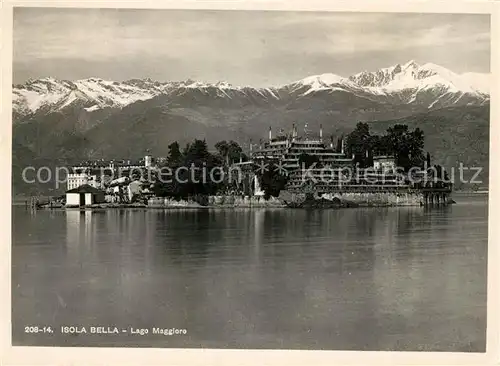 AK / Ansichtskarte Isola_Bella_Lago_Maggiore Panorama Isola_Bella_Lago_Maggiore