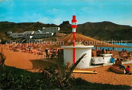 AK / Ansichtskarte Puerto_Rico_Gran_Canaria Strandpartie Puerto_Rico_Gran_Canaria