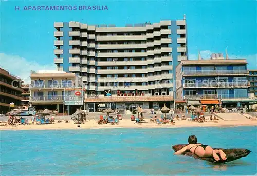 AK / Ansichtskarte Playa_de_Palma_Mallorca Apartamentos Brasilia Playa_de_Palma_Mallorca
