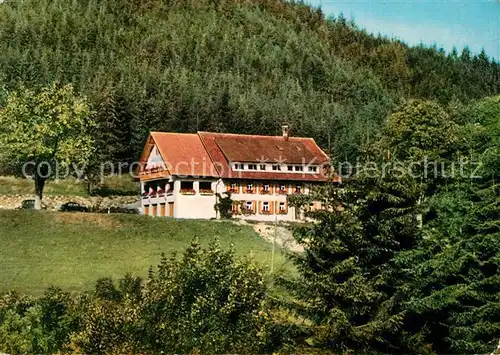 AK / Ansichtskarte Saig_Schwarzwald Pension Waldeck Saig Schwarzwald