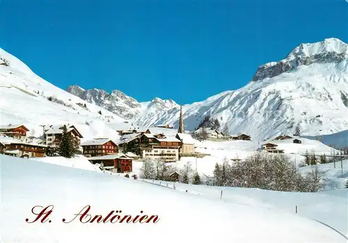 AK / Ansichtskarte St_Antoenien_GR mit Schijenflue und Schollberg St_Antoenien_GR