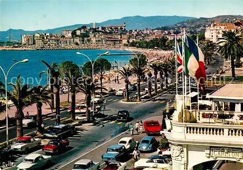 AK / Ansichtskarte Cannes_Alpes Maritimes La Croisette et le Suquet vus du Carlton Hotel et Hotel Majestic Cannes Alpes Maritimes
