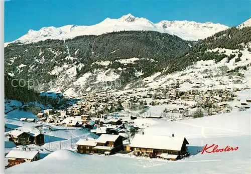 AK / Ansichtskarte Klosters_GR mit Madrisahorn Klosters_GR