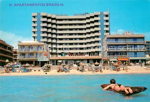AK / Ansichtskarte Playa_de_Palma_Mallorca Apartamentos Brasilia Playa_de_Palma_Mallorca