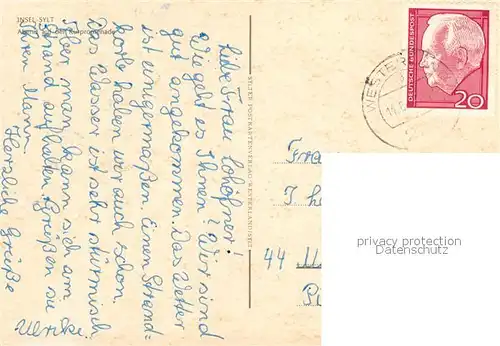 AK / Ansichtskarte Insel_Sylt Abend auf der Kurpromenade Insel_Sylt