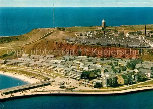 AK / Ansichtskarte Insel_Helgoland Nordseeinsel Fliegeraufnahme Insel_Helgoland