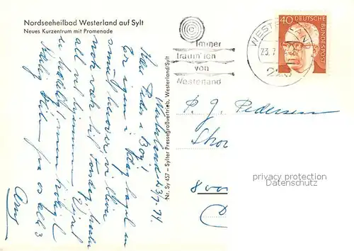 AK / Ansichtskarte Westerland_Sylt Kurzentrum Promenade Westerland_Sylt