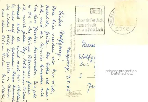 AK / Ansichtskarte Wangerooge_Nordseebad Strand Promenade Westturm Duenen Brandung Cafe Restaurant Wangerooge_Nordseebad