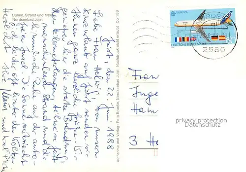 AK / Ansichtskarte Juist_Nordseebad Duenen Strand und Meer Juist_Nordseebad