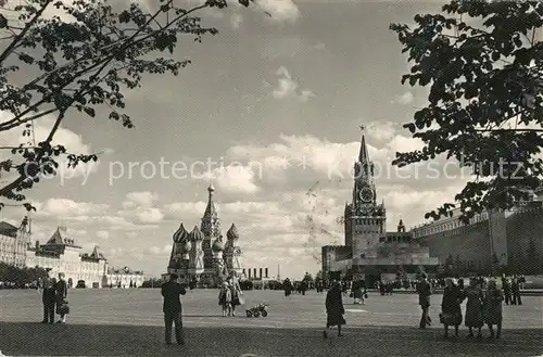 AK / Ansichtskarte Moskau_Moscou Roter Platz Moskau Moscou