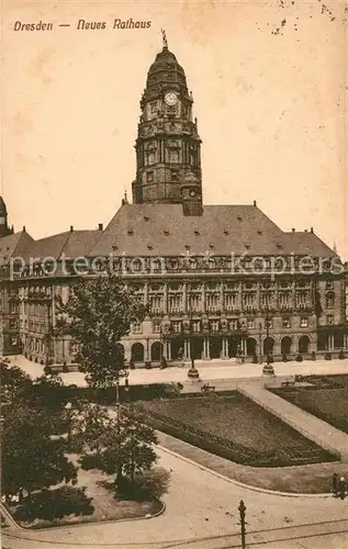 AK / Ansichtskarte Dresden Rathaus Dresden