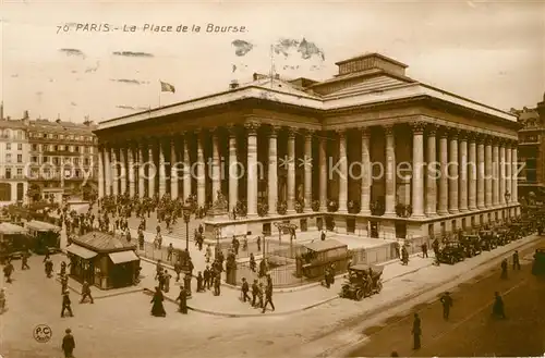 AK / Ansichtskarte Paris Place de la Bourse Paris