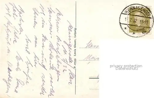 AK / Ansichtskarte Wernigerode_Harz Blick vom Eisenberg Wernigerode Harz