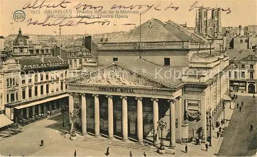 AK / Ansichtskarte Bruxelles_Bruessel Theatre Royal de la Monnaie Bruxelles_Bruessel