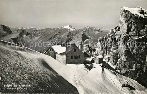 AK / Ansichtskarte Bluemlisalp_BE Clubhuette Hohtuerli Bluemlisalp BE