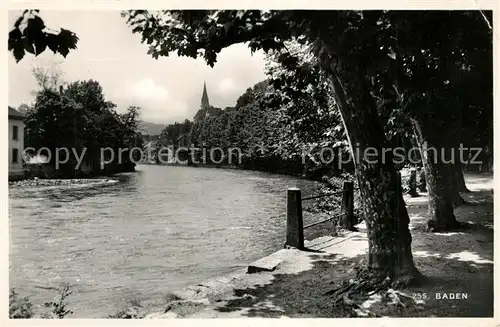 AK / Ansichtskarte Baden_AG Flusspartie Baden_AG