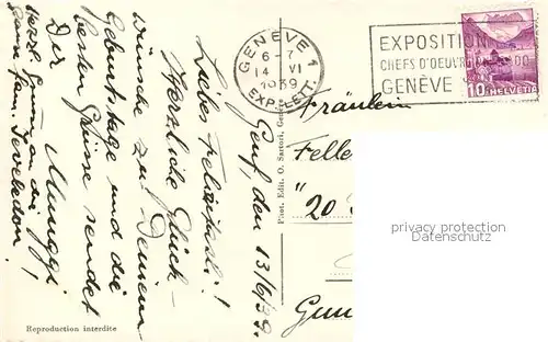 AK / Ansichtskarte Geneve_GE Parc Mon Repos Geneve_GE