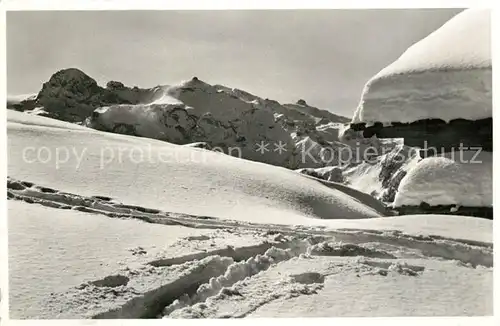 AK / Ansichtskarte Lenk_Simmental Hahnenmoos mit Gletscherhorn Rohrbachstein Lenk Simmental