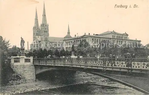 AK / Ansichtskarte Freiburg_Breisgau Muenster Universitaet Freiburg Breisgau