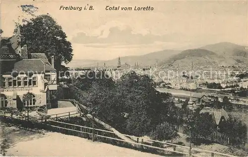 AK / Ansichtskarte Freiburg_Breisgau Blick vom Loretto Freiburg Breisgau