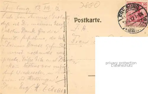 AK / Ansichtskarte Freiburg_Breisgau Blick vom Loretto Freiburg Breisgau