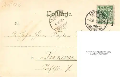 AK / Ansichtskarte Freiburg_Breisgau Panorama Freiburg Breisgau