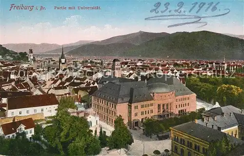 AK / Ansichtskarte Freiburg_Breisgau Panorama Universitaet Freiburg Breisgau