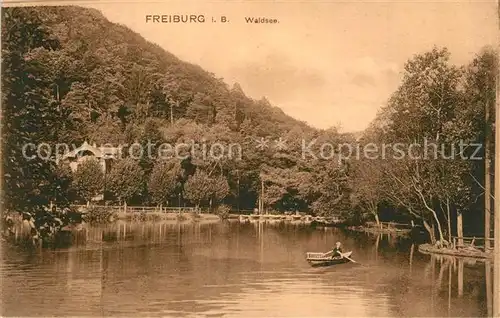 AK / Ansichtskarte Freiburg_Breisgau Waldsee Freiburg Breisgau