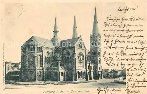 AK / Ansichtskarte Freiburg_Breisgau Johanniskirche Freiburg Breisgau