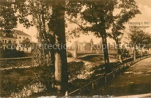 AK / Ansichtskarte Freiburg_Breisgau Dreisamanlagen Freiburg Breisgau