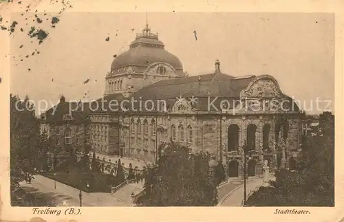AK / Ansichtskarte Freiburg_Breisgau Stadttheater Freiburg Breisgau