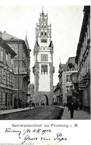 AK / Ansichtskarte Freiburg_Breisgau Schwabentor Freiburg Breisgau