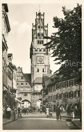 AK / Ansichtskarte Freiburg_Breisgau Schwabentor Oberlinden Freiburg Breisgau