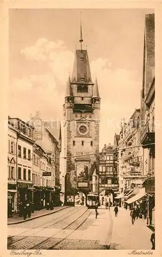 AK / Ansichtskarte Freiburg_Breisgau Martinstor Kuenstlerkarte Freiburg Breisgau