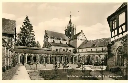 AK / Ansichtskarte Bebenhausen_Tuebingen Jagdschloss Klostergarten Bebenhausen Tuebingen
